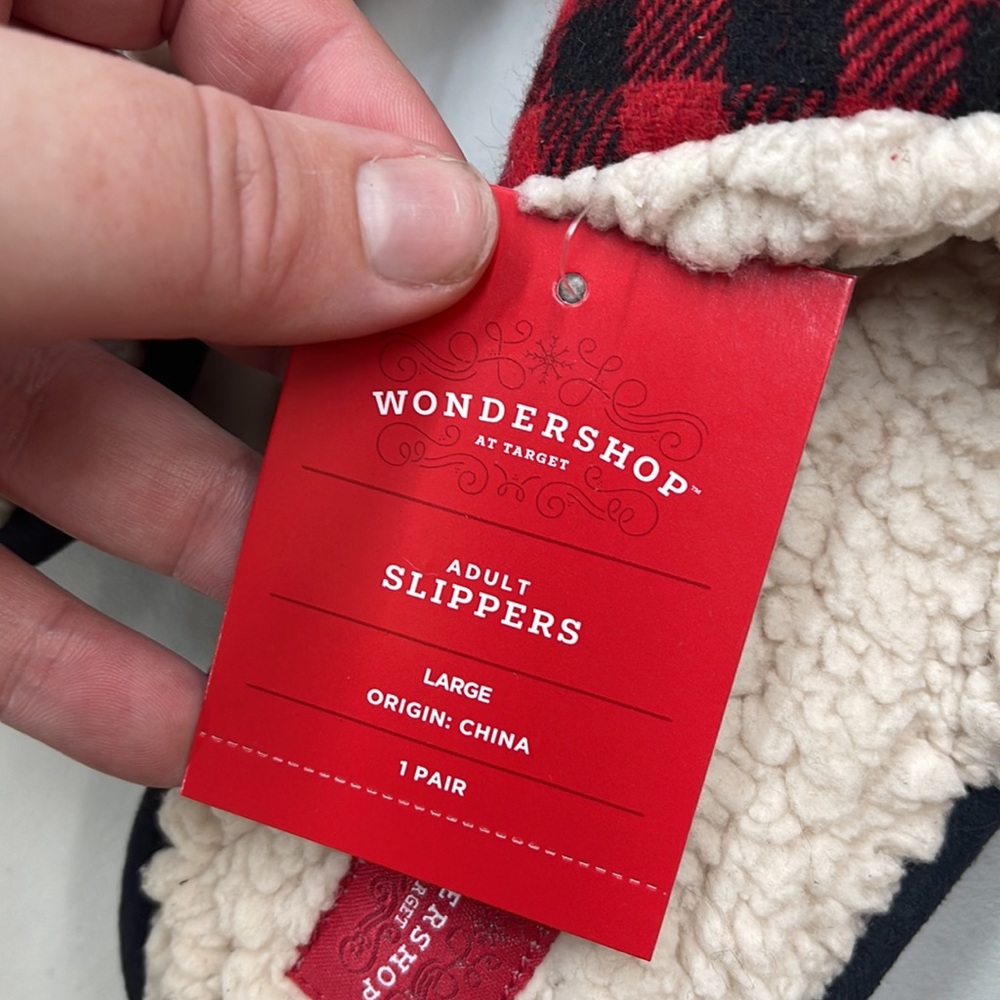 Unisex Family Sleep Grand Bear Slide Slippers Red - Wondershop - Picture 5 of 7